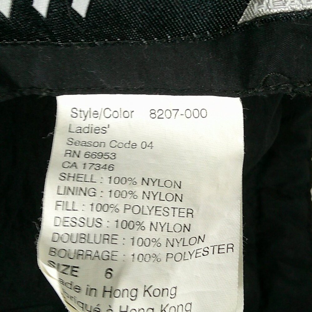 Vintage Tyrolia Skiwear Insulated Reversible Black Full Zip Jacket Size 6 - Picture 5 of 13